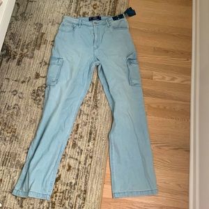 Light Wash High Rise Dad Jean